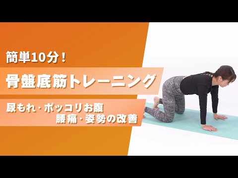 【簡単10分】骨盤底筋トレーニング ～尿もれ・ポッコリお腹・腰痛・姿勢の改善～【東洋羽毛_美活お役立ち動画】