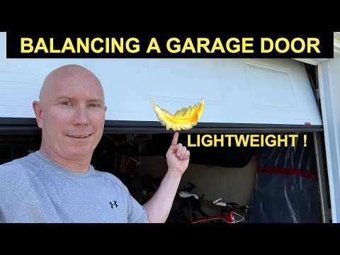 BALANCE YOUR GARAGE DOOR. EASY DIY!