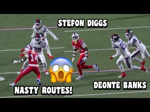 Stefon Diggs Vs ‘ROOKIE’ Deonte Banks 😳🔥 (WR Vs CB) Giants Vs Bills 2023 highlightsi