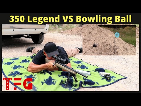 350 Legend VS Bowling Ball (100 yards) - TheFirearmGuy