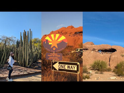 🇺🇸凤凰城最值得来的景点｜沙漠植物园🌵｜网红洞穴Hole in the Rock｜沙漠绿洲Papago Park |Scottsdale Desert Botanical Garden