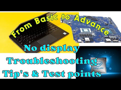 Laptops No Display Problems Solution! Troubleshooting Steps & Repair Tips! CPU Voltage & Signal Test