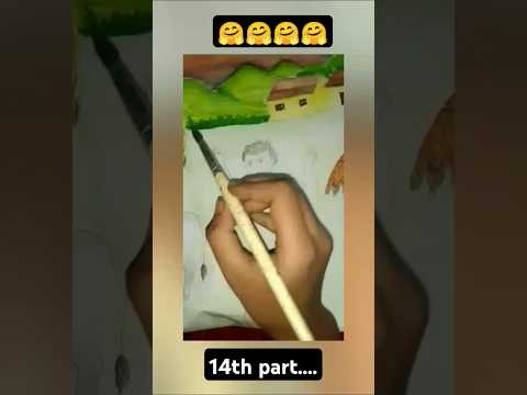 Composition painting 🎨 for class 12|| paint & sip at home 🏡 tutorial || #shorts #ytshorts #art