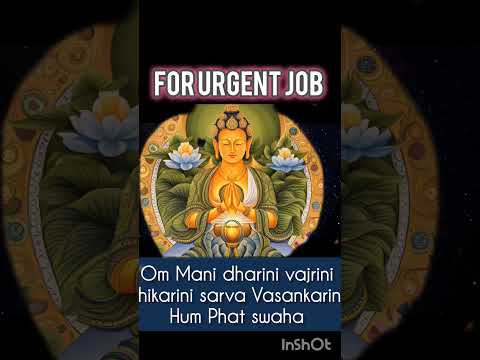 Mantra for Immediate JOB ASAP #mantra #shorts #viralshorts #youtubeshorts #tibetanmantra