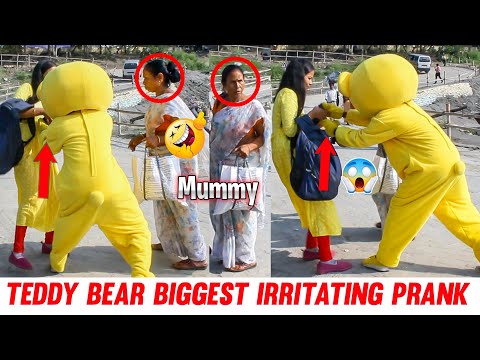 Teddy Bear Biggest Irritating Prank 🤣 | Public Funny Reaction 😁 | Am Action