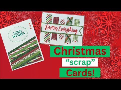 Make Homemade Cards From Your Paper Scraps This Christmas! #useyourscraps