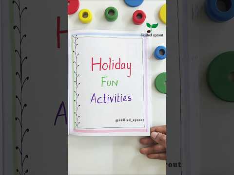 Holiday activities #worksheet #diyworksheets #worksheetfornursery #toddlerlearning