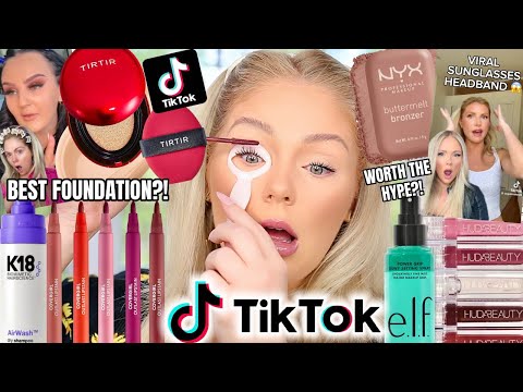 TESTING *VIRAL* MAKEUP TIKTOK MADE ME BUY 2024 🤯 WORTH THE HYPE?! | KELLY STRACK