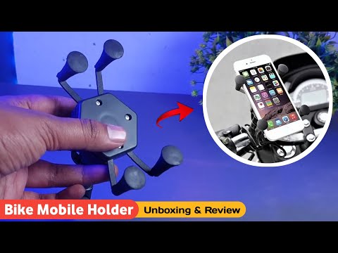 X-Grip Mobile Holder For Motorcycles/Bike & Scooty 🔥 | Unboxing & Installation process - Hindi