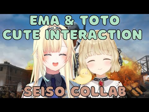 Kogara Toto and Aizawa Ema Seiso Collab. Cute Interaction and Cool Totochi ( VSPO | Eng Sub )