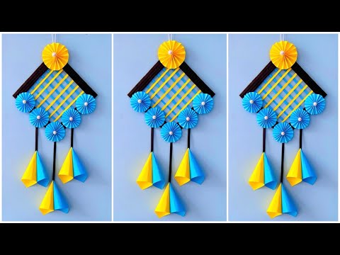 Easy and Quick Paper Wall Hanging Ideas / A4 sheet Wall decor / Cardboard  Reuse /Room Decor DIY