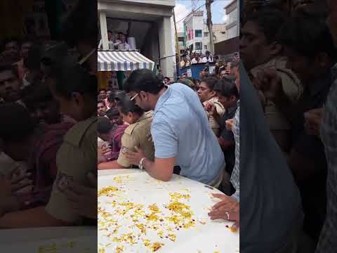 Dboss craze at dasarahalli Bengaluru