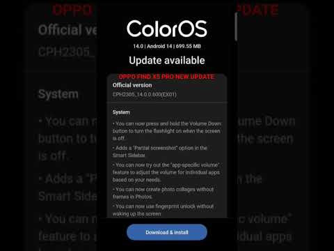 OPPO FIND X5 PRO ANDROID 14 NEW UPDATE #oppofindx5pro5g #android14 #coloros14