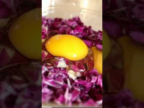 Add eggs to cabbage and make this amazing snack!