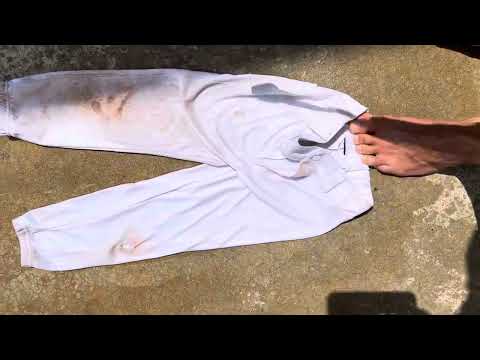 How to clean baseball pants ( with a pressure washer)