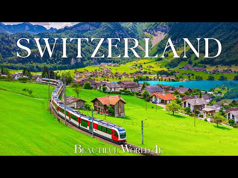 Switzerland 4K • Majestic Alps, Pristine Lakes, and Charming Villages • 4K VIDEO HD