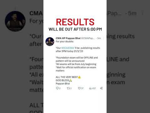 Cma result out today its final news #cma #cmainter #result #cmaresults #icmaiannouncement