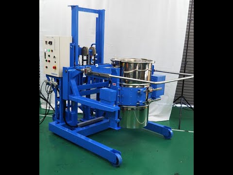 【混合機 特注】液体ドラムシェーカー (昇降機能付)