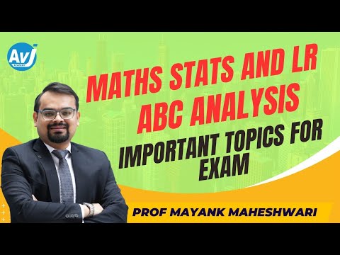 CA Foundation Mathematics Stats LR l ABC Analysis l Most important topics