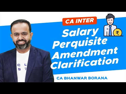 CA Inter Clarification on House Facility Perquisite Amendment