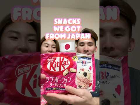 Japanese airport snacks | Baskin Robbins KitKat #japanesefood #japan #shorts