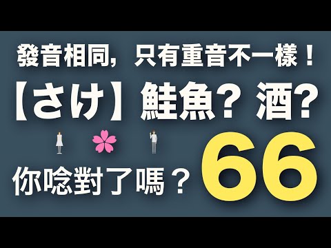 【日語高低音練習】66個容易唸錯的日文單字｜跟日本人Ken一次就唸對｜難易度★★☆☆☆