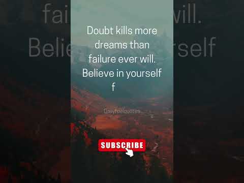 Doubt kills... #motivationalquotes #inspirationalquotes #ytshorts #viralshorts #shortsfeed #quotes