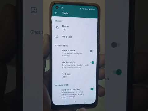 WhatsApp font size change #shorts