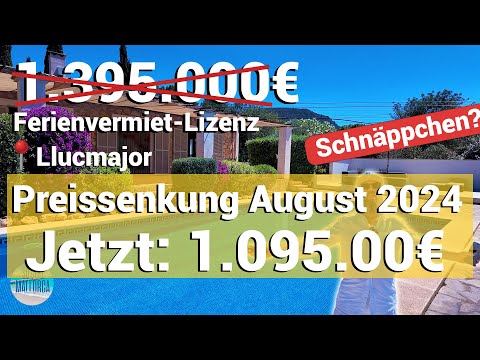 Jetzt 300K! Günstiger! | Finca mit Ferienvermiet-Lizenz | 140m² | Salzwasserpool | Fußbodenheizung