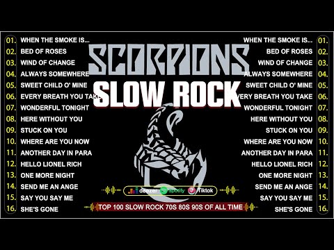 Slow Rock Songs 70s 80s Full Album 🎶 Scorpions, GnR, Bon Jovi, Metallica, John Denver, Dido