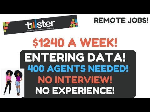 Data Entry Remote Job $1240 A Week No Experience No Interview 400 Agents Needed Work From Home Jobs