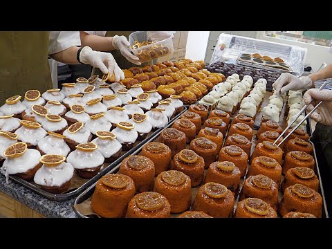 Starting with just one table, it was a huge hit!! Original American pound cake / Korean street food