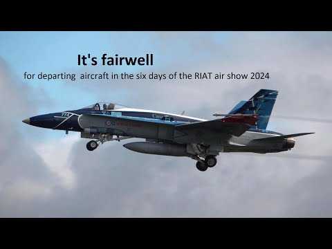 RIAT 2024 aircraft  departing the airshow on Monday  22 July