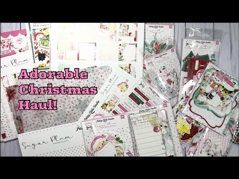 Adorable Christmas Crafty Haul from Pretty Little Studios | Sugar Plum Collection