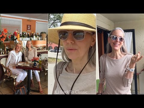 Vlog: Prada Vitello Daino Tote, White Jeans; Target Visit; Lunch Restaurant Bonjour/ Classic Over 40