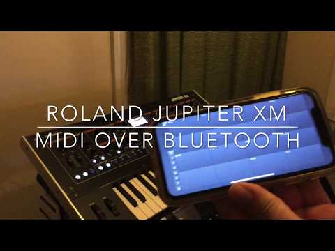 Roland Jupiter-Xm - MIDI Over Bluetooth