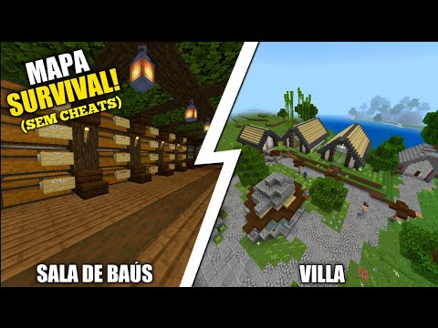 DOWNLOAD MAPA SURVIVAL LEVE DE APENAS 50 MB COM FARMS, SALA DE BAÚS E ITENS - MOSTRANDO MAPAS #8