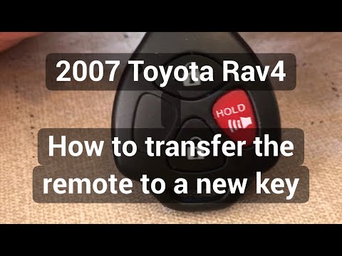 2007 Toyota Rav4 - How to transfer the remote to a new key