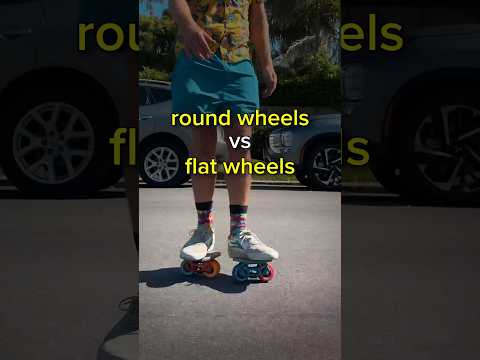 Round vs flat wheels 🤔