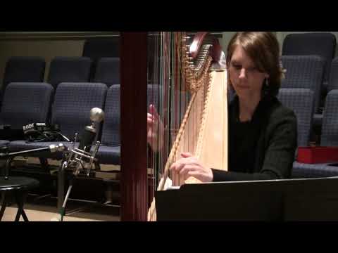 Trees Of The Field - harpist Tiffany Envid, during recording