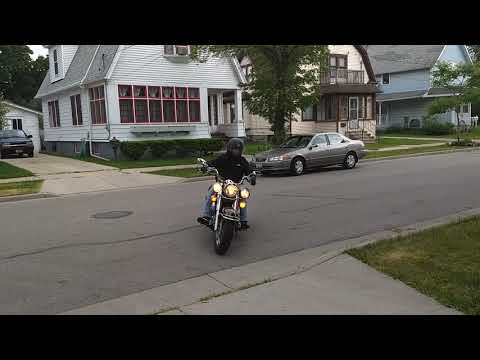 One of Nick's very first motorcycle rides