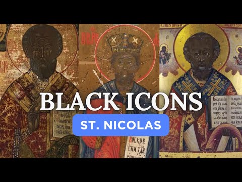 Black Icons Of ST. Nicolas