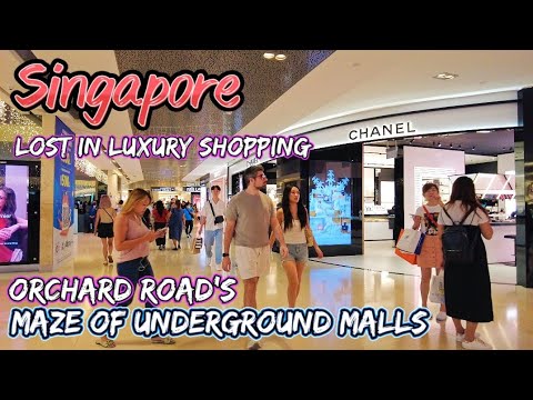 Singapore’s Orchard Road Underground Malls: ION, Wheelock, Wisma Atria, Ngee Ann City & Takashimaya.