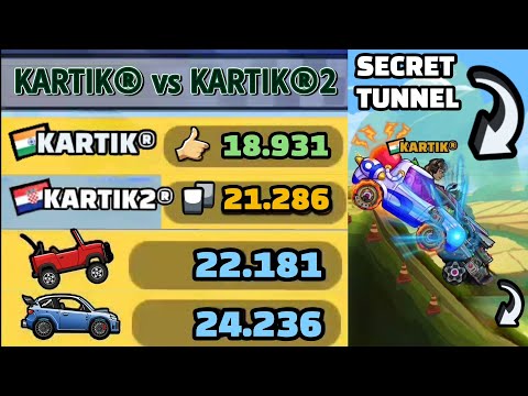 I FOUND MY SIBLING!? 👀 IN SECRET TUNNEL MAP COMMUNITY SHOWCASE - Hill Climb Racing 2