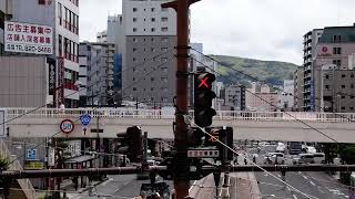 長崎電気軌道　長崎駅前　路面電車ポイント操作用信号機