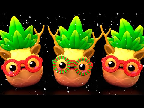 Baby Fruit Dancing - OUR CHRISTMAS HOME - Christmas Song + Sensory Video