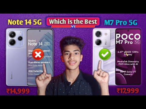 Redmi Note 14 5g VS Poco M7 Pro 5g full comparison🔥|| Which is the best💯|| Best phone under 20000