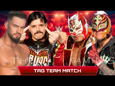 WWE 2K24 • Tag Team Elimination Match- Austin Theory Dominik Mysterio VS Dragon Lee Rey Mysterio|WWE