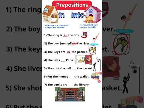 Prepositions: In and Into