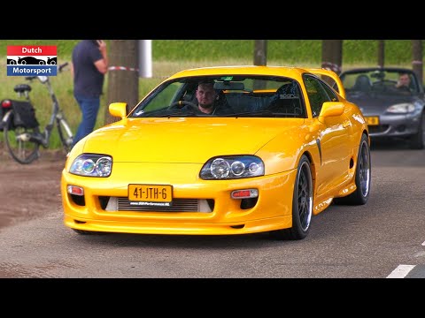 Tuner Cars arriving Car Show! - 1200HP R8 V10, Supra, E30 2JZ, Camaro ZL1, Skyline, Golf VR6 Turbo,